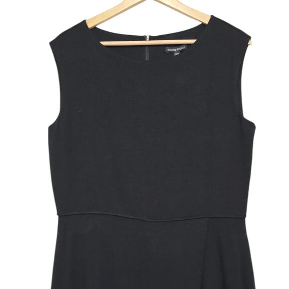 NWT Eileen Fisher Jumpsuit Women Small Black Stretch Jersey Wide Leg Faux Wrap - Picture 7 of 10